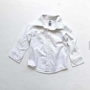 Old navy white button down shirt VGUC 3T